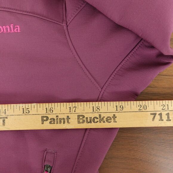 Patagonia Adze Soft Shell Polartec Full Zip Jacket Womens Size Small Purple - Picture 12 of 13